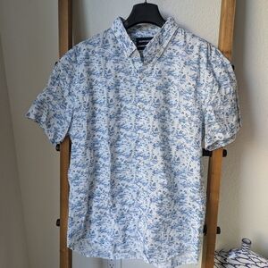 Bonobos Men's Patterned Men's Button Down Slim Fit Shirt - Size XL